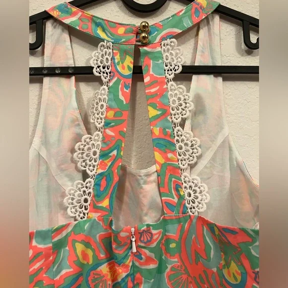 Lilly Pulitzer 💐NWOT Zo Dress Sand Bar Blue Make a 
Splash - Picture 7 of 15